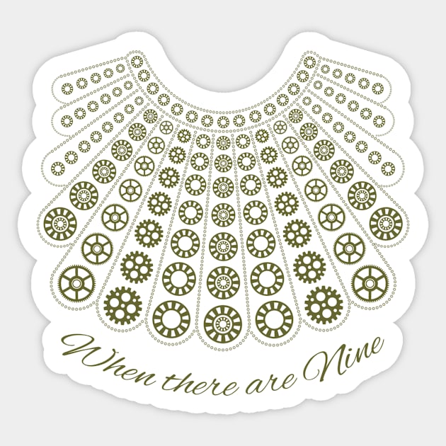 Ruth Bader Ginsburg RBG When There Are Nine Sticker by norules